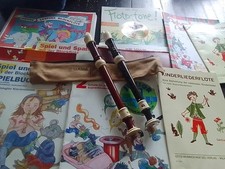 Notenhefte , Sopranblockflöte, 9 St.+ 2 Flöten Plastik, Kinder, Anfänger 