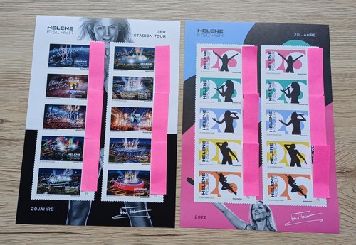 Briefmarken helene fischer - 2x,