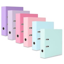 6er Set DIN A4 Ordner farbig