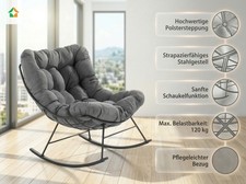 Schaukelstuhl aus Stahl mit