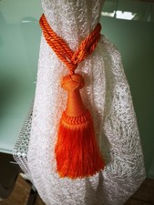 Raffhalter mit Kordel Gardinen Quaste groß 44 cm lang neu dichte Qualität