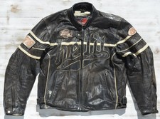 HELD ARAS MOTORRADJACKE  MOTORRADLEDERJACKE  RETRO CAFE RACER SCRAMBLER GR. 54