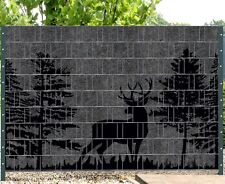 Florenz Forest 3 (Wildnis) - 2. Wahl Zaundruck Sichtschutzstreifen für Zaun