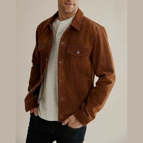Neu braunes wildleder jacke - neu,
