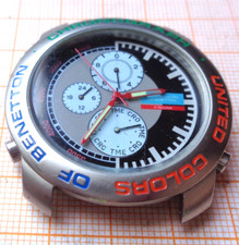 Benetton Chronograph By Bulova Model BN 103 Werk Myota defekt für Teile CK