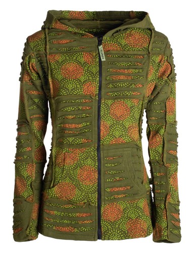 Vishes damen patchwork jacke - vishes,