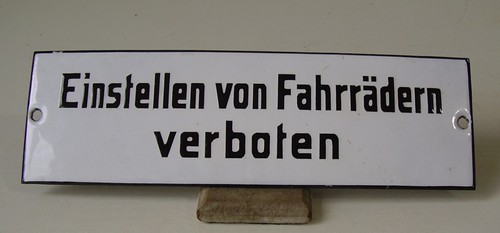 Antikes emaile schild - antikes,