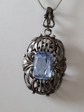 Jugendstil silber anhänger - jugendstil,