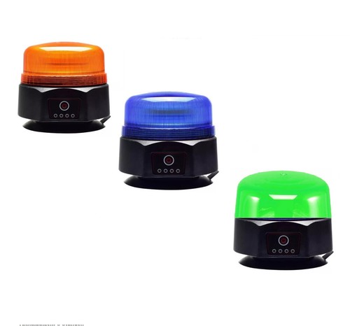Led rundumleuchte akku magnet - led,