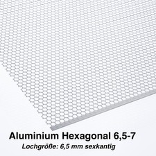 Alu Lochblech Hexagonal