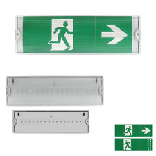 5x Außen LED Notbeleuchtung Ausstiegsschild Schott nicht / gewartet IP65 Licht