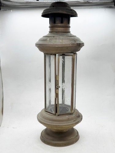 Antike frühe messing - und, glas