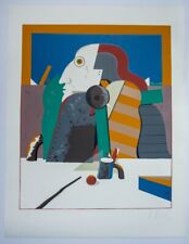 Karl Korab: Serigrafie-Figürliche Komposition-Handsigniert-169/200 Ex.-von 1973