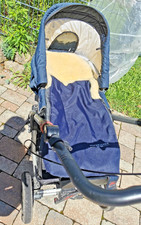 Kinderwagen Hartan RACER GTS blau/ Babyschale / Hofbrucker Winterfußsack