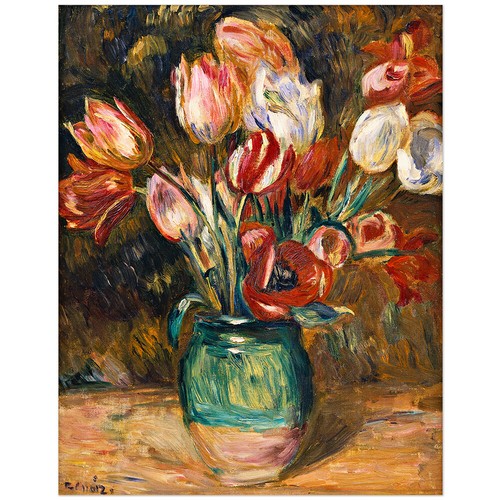 Pierre auguste renoir vase - pierre-auguste,