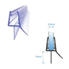 IMPTS Duschdichtung 5/6mm Dichtung Duschtür Wasserabweiser Ersatzdichtung 100cm
