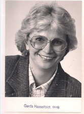 Autogramm Gerda Hasselfeldt MdL Bonn Originalunterschrift