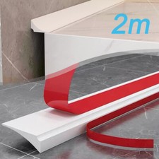Selbstklebend Schwallschutzleiste Silikon Duschschwelle Wassersperre für Boden