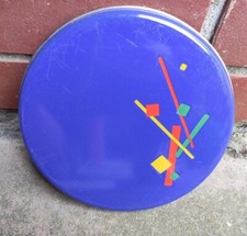 Herdabdeckplatte Emaille Deckel Zierdeckel Motiv Muster Deko Blau 