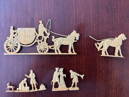 Zinnfiguren kutschfahrt mit - „kutschfahrt,