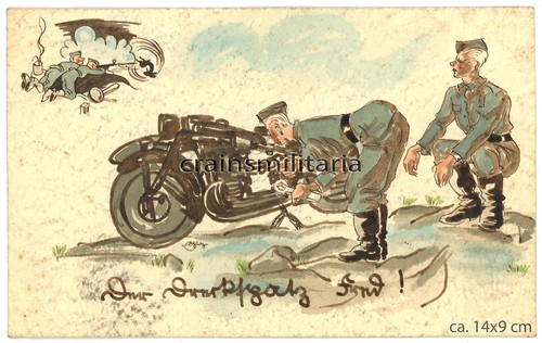 Orig zeichnung gemälde heer - gemälde,