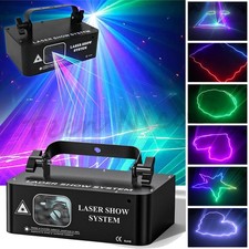 RGB Laser Projektor LED Strobe Beam Bühnenlicht DMX DJ Disco Lichteffekt Party