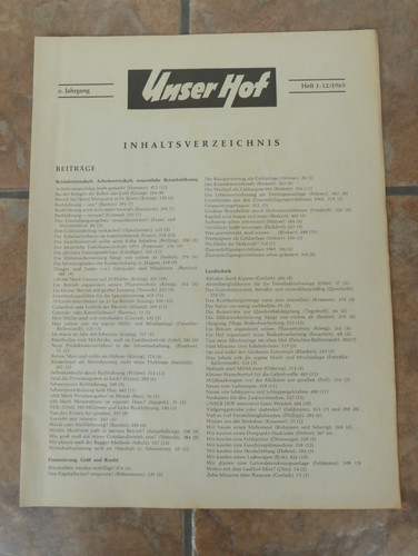 Unser hof orig magazin - orig., magazin-