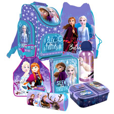 Disney FROZEN Elsa EISKÖNIGIN 7 tl. Set SCHULRANZEN Ranzen FEDERMAPPE TORNISTER