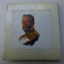 Werbegeschenk Mini Notiz Buch mit Bleistift Spiegel Leder vor 1945 Friedrich III