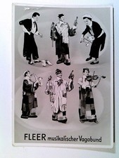 Zirkus, Fleer musikalischer Vagabund, Musik-Clown, AK, ungelaufen