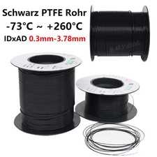 Schwarz PTFE Rohr ID x AD