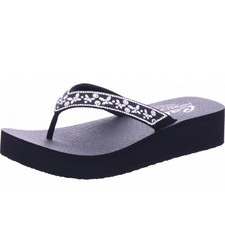 Skechers vinysa butterfly kiss Damen Pantolette in Schwarz