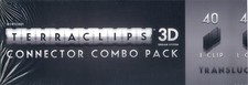Terraclips Connector Combo Pack (Wyrd Games, WYRTC001) contains 120 Clips