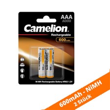 2 x Camelion 600mAh NiMH Akku