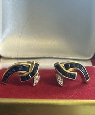 Saphir Brillant Ohrringe