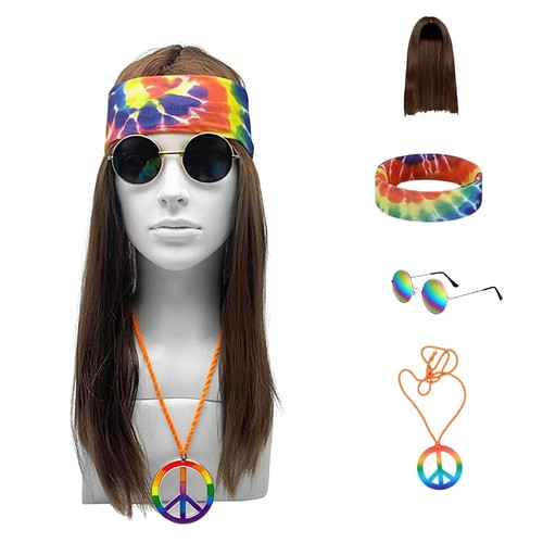 Hippie kostüm set - hippie,