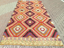 Turkish Kilim Wool Rug, Area