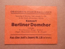 Heimatbeleg eintrittskarte - ,