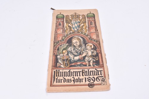 Münchener kalender 1896 - kalender,