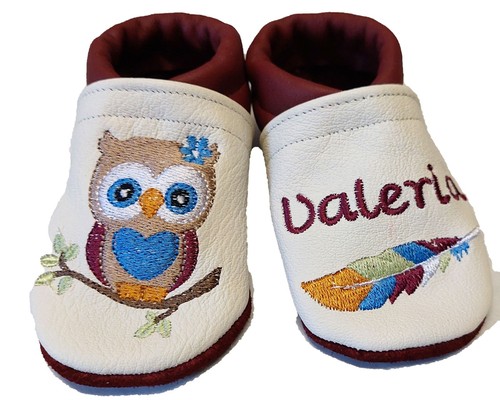 Baby krabbelschuhe eule - baby, krabbelschuhe,