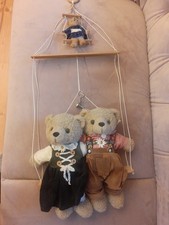 TeddyPaar in Tracht je 33cm