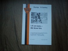 Programm    Wismut Gera  -  1