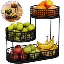 3 Ebenen Obstkorb Metalldraht