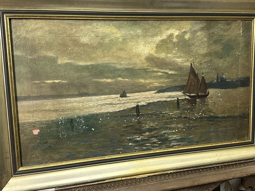Altes ölgemälde marine - altes,