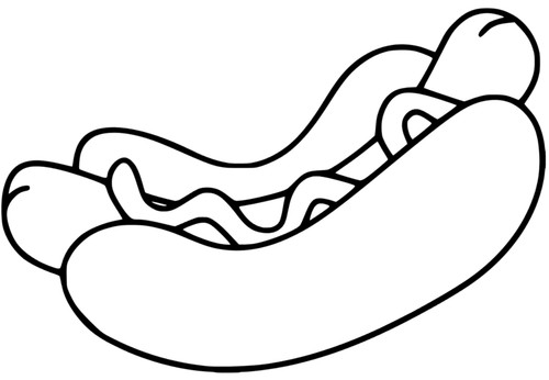 Hotdog aufkleber sticker - aufkleber, auto