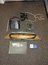 2.WK Kreuzer Emden Nachlass, Album,Ring, Fernglas, Thermometer, Modell 
