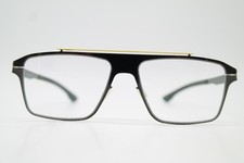 Brille IC! Berlin AMG 05 Schwarz Gelb Eckig Brillengestell eyeglasses Neu