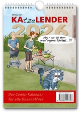 Comic-Kalender "KAtzeLENDER 2026" - DER Kalender für alle Dosenöffner!