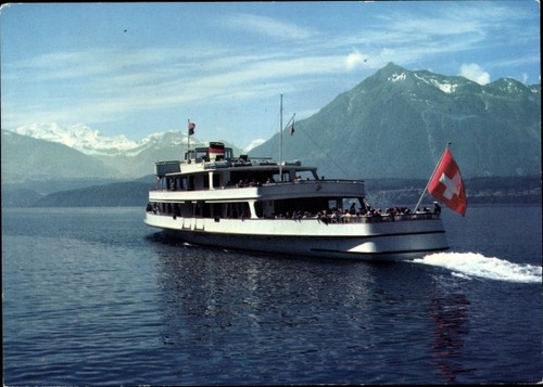 Thunersee motorschiff - ak, thunersee,