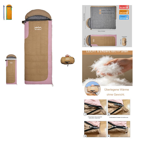 Daunen deckenschlafsack 4 - daunen, 3-4